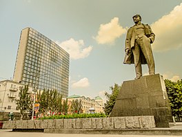 ドネツィク(Donetsk)/(Донецька)の街並み/Lenin Square