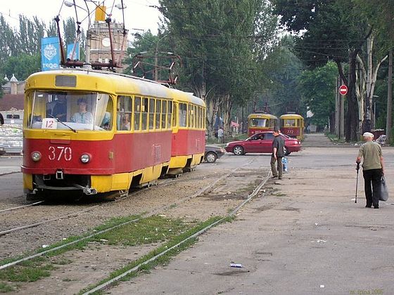 ザポリージャZaporizhzhia(Запоріжжя (місто))の街並み/ザポリージャ市電